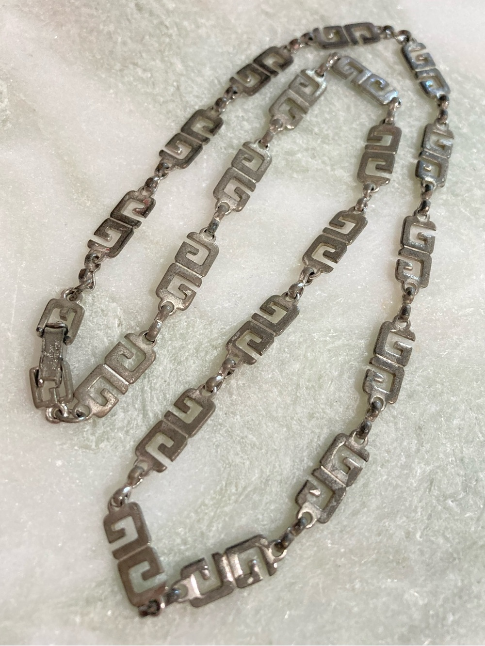Vintage Givenchy Necklace Silver Tone